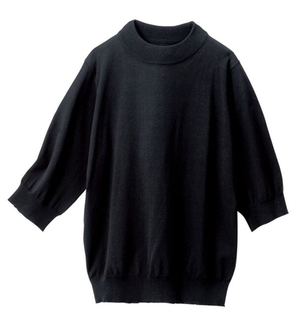 VINNO（ヴィノ）の「パール調釦付ニットアンサンブル（アンサンブル）」｜詳細画像