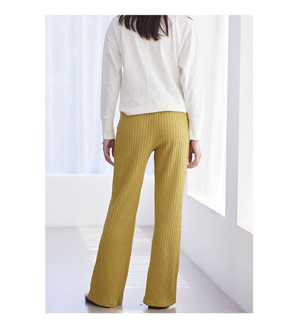 BELLUNA（ベルーナ）の「【３本組】ケーブルジャガードイージーパンツ（フルレングスパンツ）」｜詳細画像