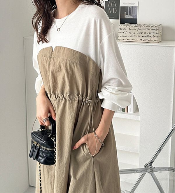 ビスチェドッキングワンピース - ベルーナ【公式】