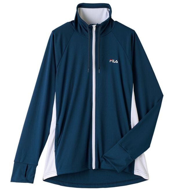 「＜ＦＩＬＡ＞涼感ＵＶカットパーカ（パーカー）」｜ネイビー