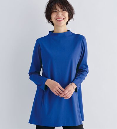 BELLUNA（ベルーナ）の「艶やかコットン１００％チュニック（チュニック）」