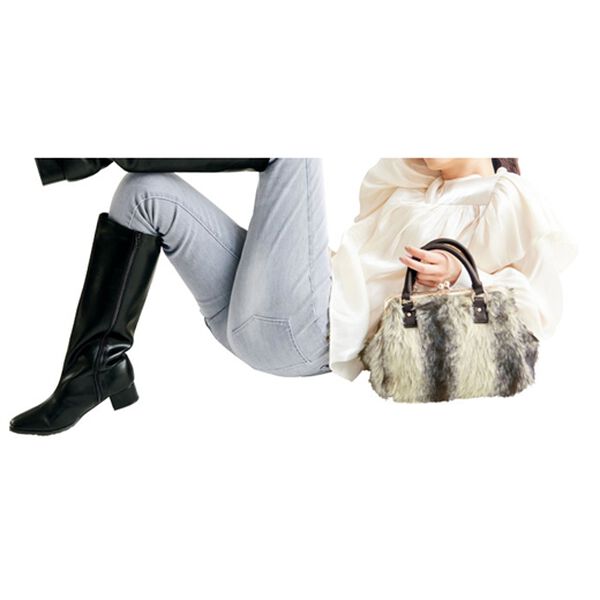 RANAN（ラナン）の「フェイクファーがま口２ＷＡＹバッグ（その他バッグ）」｜詳細画像