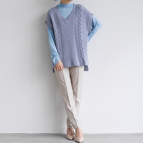 RANAN（ラナン）の「シアーハイネックプルオーバー（カットソー）」｜詳細画像