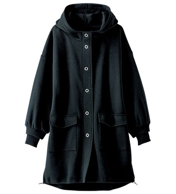 BELLUNA（ベルーナ）の「袖口リブ使いふんわり裏起毛ジャケット（その他ジャケット）」｜詳細画像