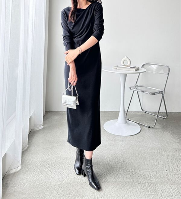 GeeRA（ジーラ）の「ドレープデザインワンピース（その他ワンピース）」｜詳細画像