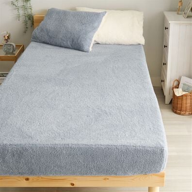 iellio（イエリオ）の「もこもこリバーシブル軽寝具シリーズ＜掛布団カバー・枕カバー・ボックスシーツ・敷パッド・カバーリング＞（ボックスシーツ・ベッドシーツ）」