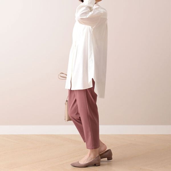 BELLUNA（ベルーナ）の「バンドカラーピンタック使いシャツチュニック（チュニック）」｜詳細画像