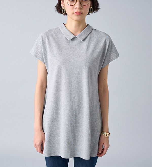 BELLUNA（ベルーナ）の「ヒンヤリ！綿１００％かのこポロチュニック（チュニック）」｜詳細画像