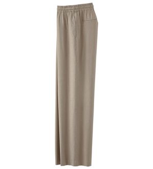 BELLUNA（ベルーナ）の「麻混イージーパンツ（その他パンツ）」｜モカ