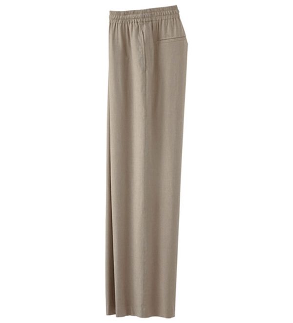 BELLUNA（ベルーナ）の「麻混イージーパンツ（その他パンツ）」｜モカ