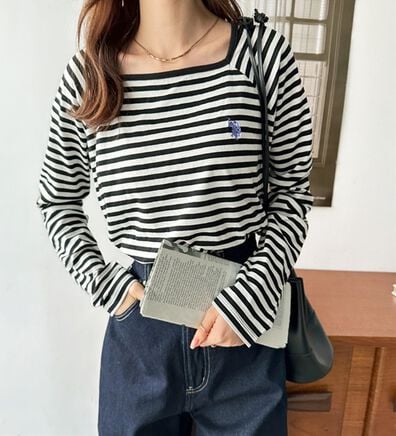 GeeRA（ジーラ）の「【Ｕ．Ｓ．ＰＯＬＯ ＡＳＳＮ】スクエアネックロンＴ（Tシャツ）」