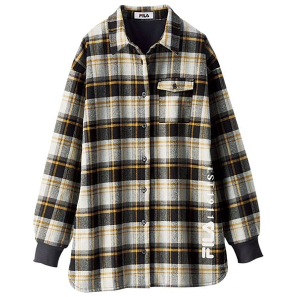 BELLUNA（ベルーナ）の「＜ＦＩＬＡ＞裏フリースチェック柄シャツジャケット（その他ジャケット）」｜詳細画像