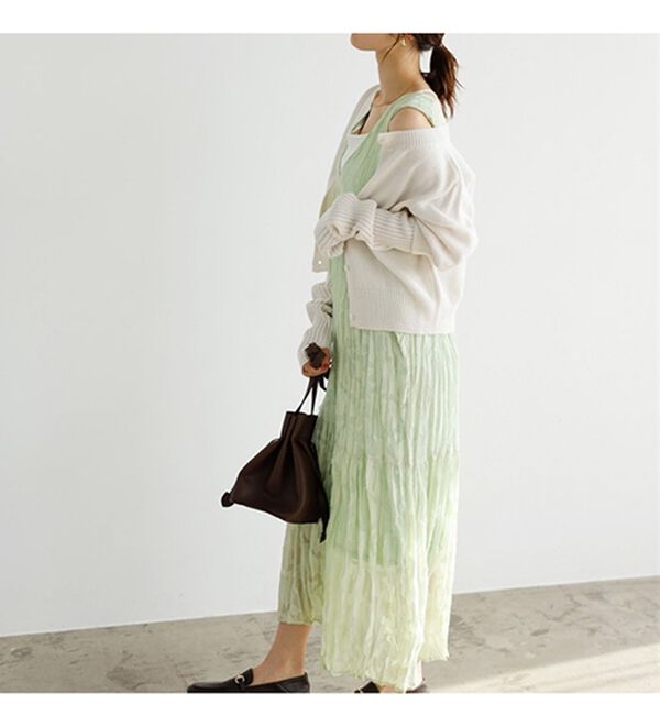 GeeRA（ジーラ）の「フラワージャカードノースリーブワンピース（その他ワンピース）」｜詳細画像