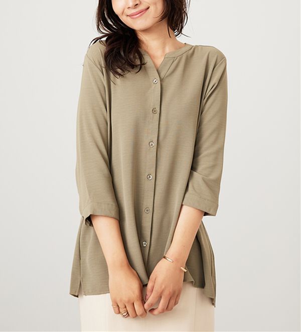 BELLUNA（ベルーナ）の「【新色追加】機能付！バックプリーツチュニック（チュニック）」｜詳細画像