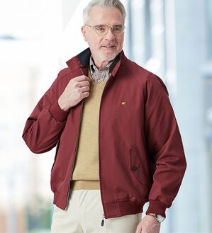 「＜ゴールデンベア＞着心地安心の綿タッチジャケット（メンズブルゾン）」｜詳細画像