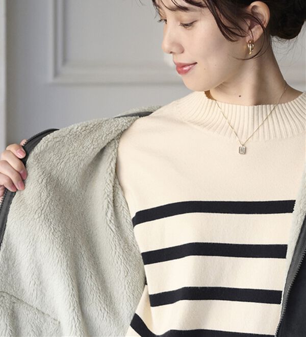 BELLUNA（ベルーナ）の「【快適Ｌａｂ．】リッチベロア素材裏ボアパーカー（パーカー）」｜詳細画像