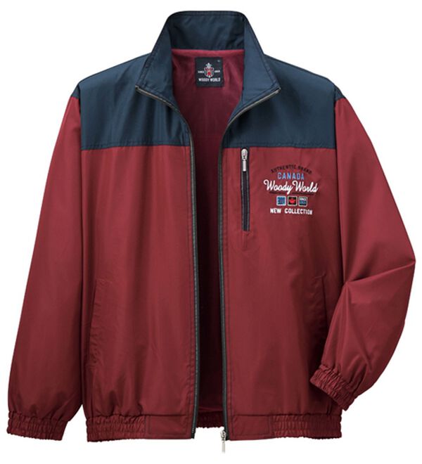 「ブランドデザイン　裏メッシュブルゾン（メンズブルゾン）」｜ワイン