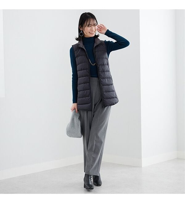 BELLUNA（ベルーナ）の「フレンチダウン使いロング丈ベスト（ベスト）」｜詳細画像