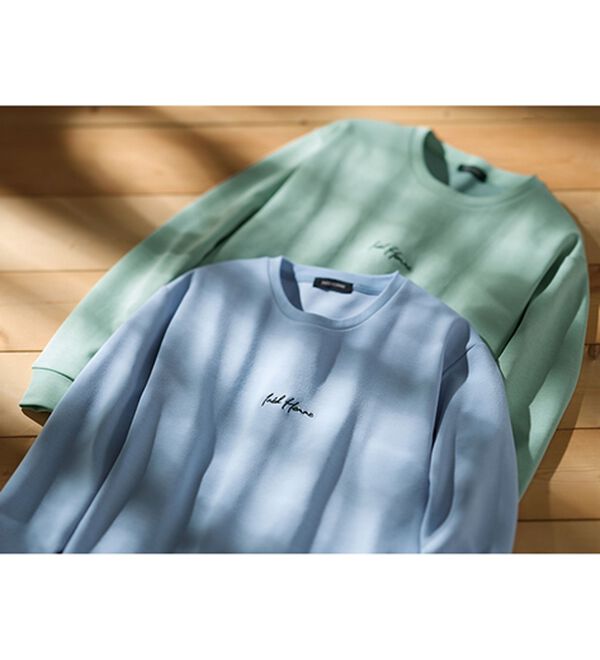 「＜イネド　オム＞なめらかクルートレーナー（メンズトレーナー）」｜詳細画像