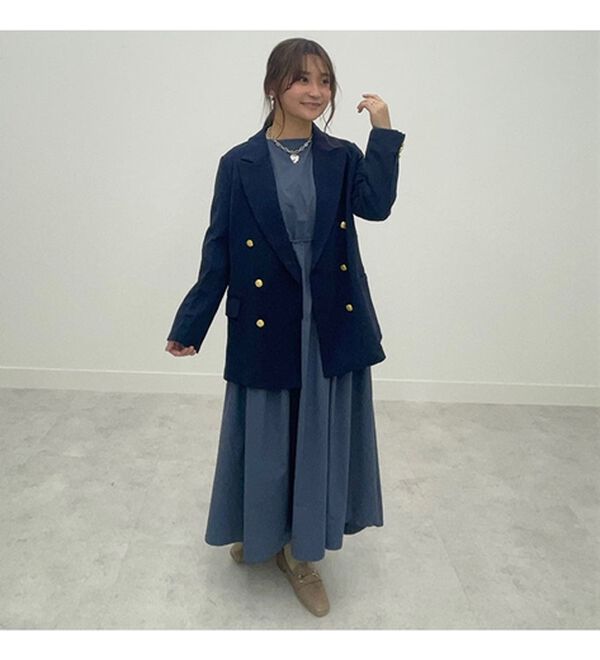 BELLUNA（ベルーナ）の「ウエストギャザーゆったりワンピース（その他ワンピース）」｜詳細画像