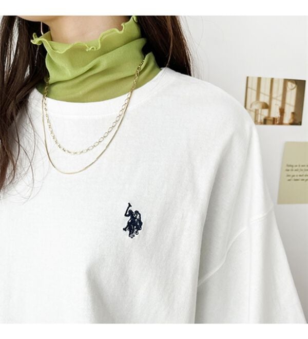GeeRA（ジーラ）の「【Ｕ．Ｓ．ＰＯＬＯ ＡＳＳＮ】オーバーサイズ刺しゅうロンＴ（カットソー）」｜詳細画像