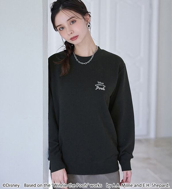 Disney＞【プー】バックプリント裏起毛トレーナー - ベルーナ