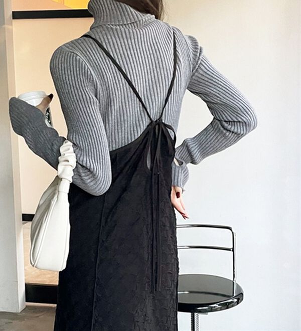 GeeRA（ジーラ）の「ぽこぽこカットジャカードキャミワンピース（その他ワンピース）」｜詳細画像