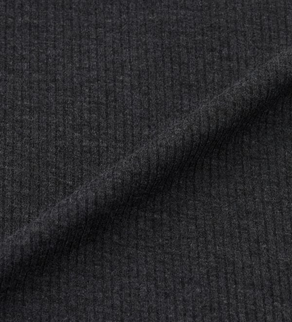 RANAN（ラナン）の「【春色追加】上品ドレープリブロングＴシャツ（カットソー）」｜詳細画像