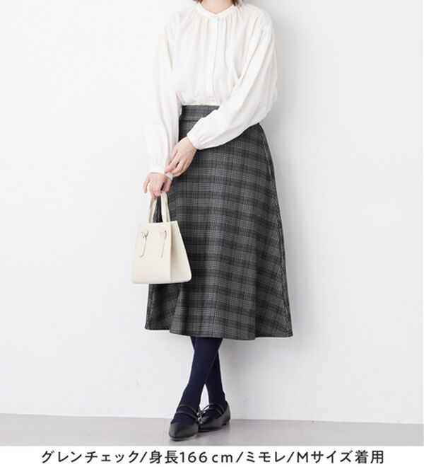 Viola e Viola（ヴィオラ エ ヴィオラ）の「【蓄熱保温】裏ファーフレアースカート（選べる！２丈）（ロングスカート）」｜詳細画像