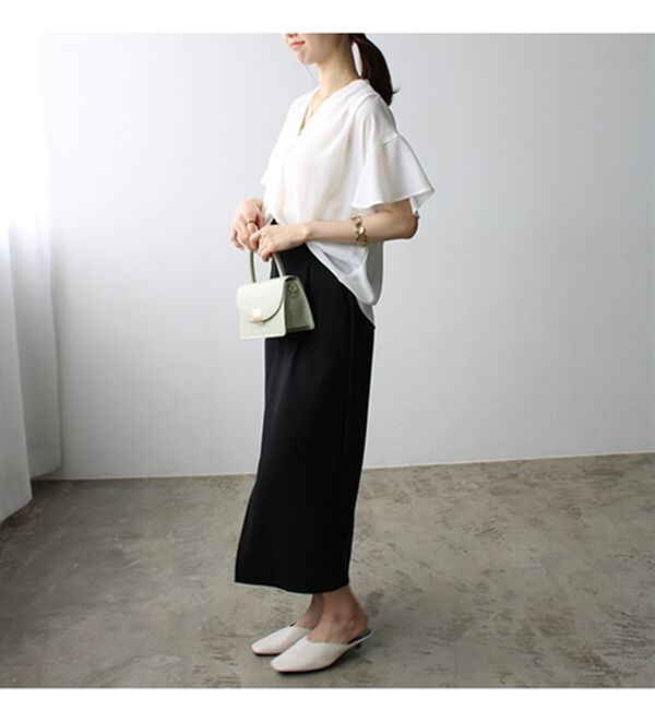 GeeRA（ジーラ）の「サラサラ涼しい！着やせも叶うフレアー袖ブラウス（ブラウス）」｜詳細画像