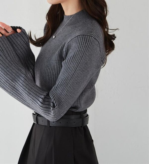 RANAN（ラナン）の「フレアースリーブニュアンスカラーニット（ニット・セーター）」｜詳細画像