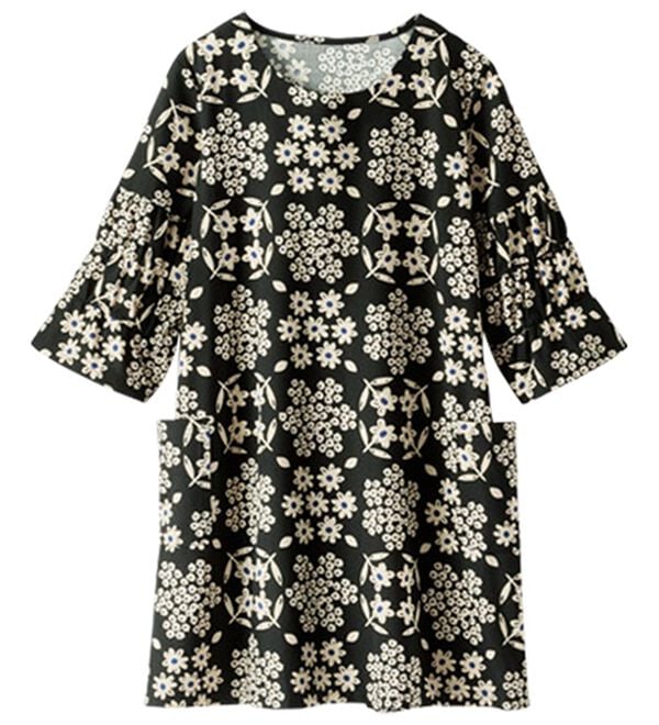 BELLUNA（ベルーナ）の「ひんやり冷感素材花柄プリントチュニック（チュニック）」｜詳細画像