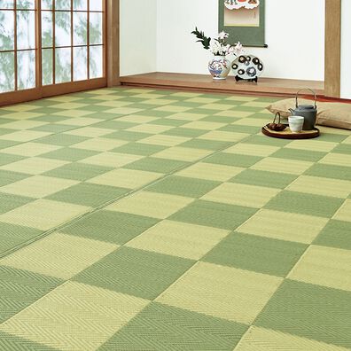 「洗える抗菌い草風カーペット（カーペット）」