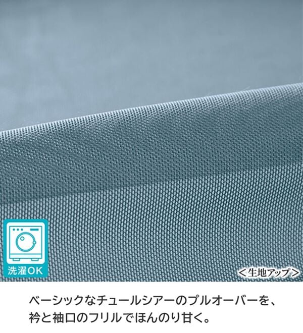 BELLUNA（ベルーナ）の「《重ねて楽しむ！》シアー素材ボトルネックプルオーバー（カットソー）」｜詳細画像