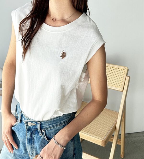 GeeRA（ジーラ）の「【Ｕ．Ｓ．　ＰＯＬＯ　ＡＳＳＮ．】ノースリＴシャツ（タンクトップ・キャミソール）」｜詳細画像