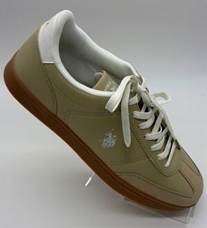 「＜Ｕ．Ｓ．ＰＯＬＯ　ＡＳＳＮ＞ジャーマン　スニーカー（メンズスニーカー）」｜ベージュホワイト