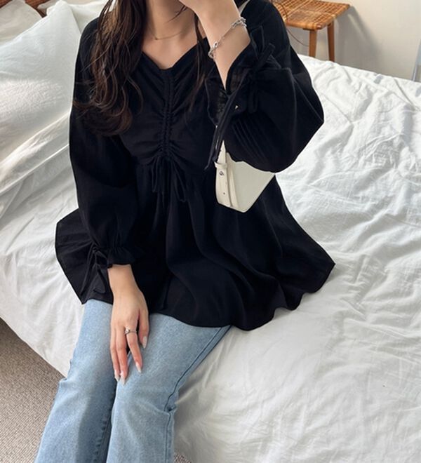 GeeRA（ジーラ）の「２ＷＡＹドロストブラウス（ブラウス）」｜詳細画像