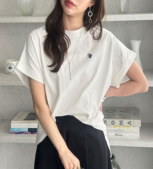 GeeRA（ジーラ）の「【新色追加】【ＵＳ．ＰＯＬＯ．ＡＳＳＮ】綿100％フレンチスリーブＴシャツ（Tシャツ）」｜詳細画像