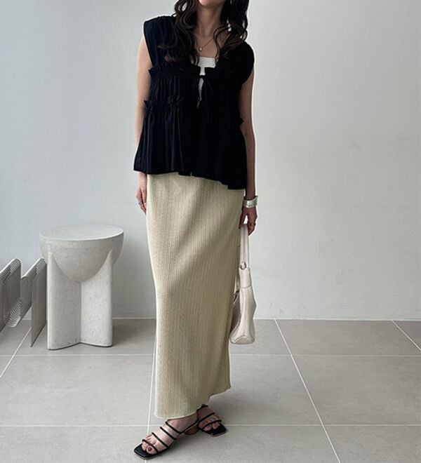 GeeRA（ジーラ）の「セルフカット美脚魅せタイトスカート（ロングスカート）」｜詳細画像