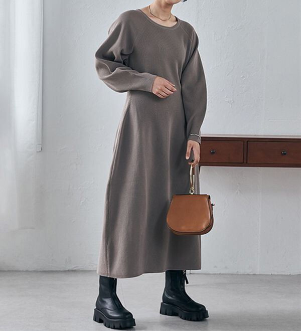 RANAN（ラナン）の「コクーンシルエットニットワンピ（ニットワンピース）」｜詳細画像