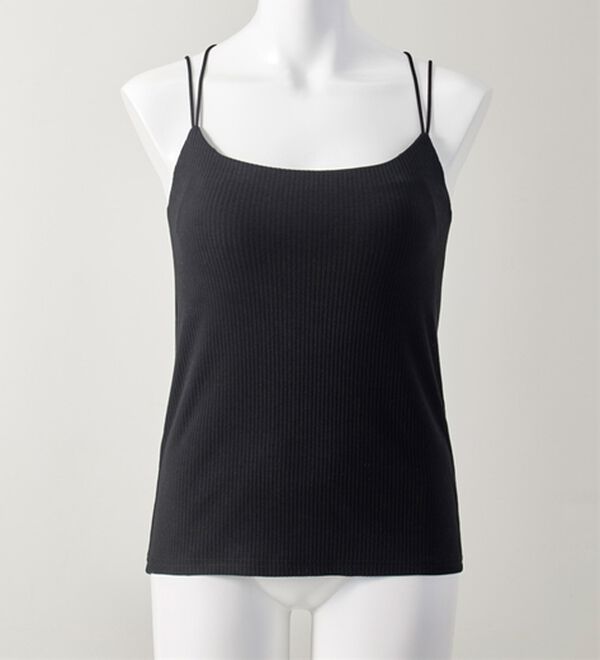 YU'NOW（ユナウ）の「【カップ付インナー】バッククロスブラキャミ（ブラトップ・カップ付きインナー）」｜詳細画像