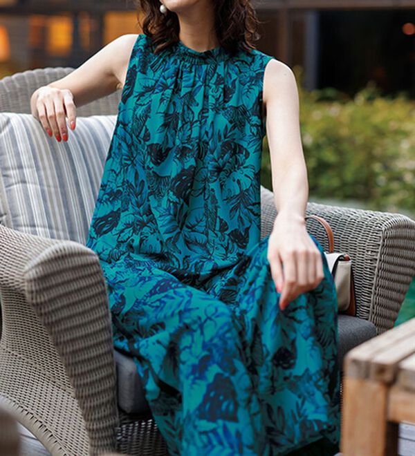 リーフ＆ゼブラ柄プリントセットアップ - ベルーナ【公式】