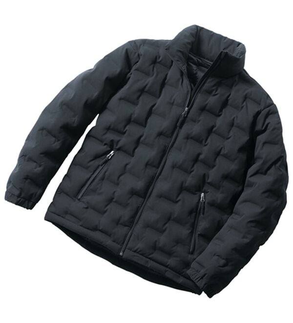 「シームレス圧着ストレッチダウンジャケット（メンズダウンジャケット）」｜ミッドナイトブルー