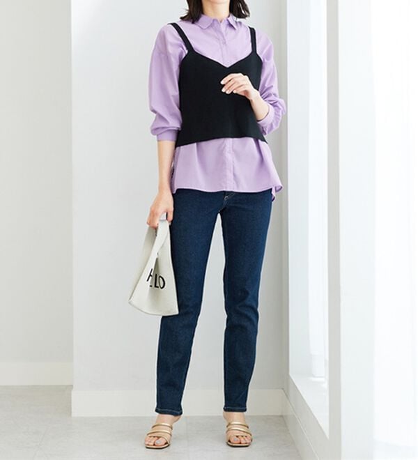 BELLUNA（ベルーナ）の「ベーシックデザインオーバーサイズシャツ（シャツ）」｜詳細画像