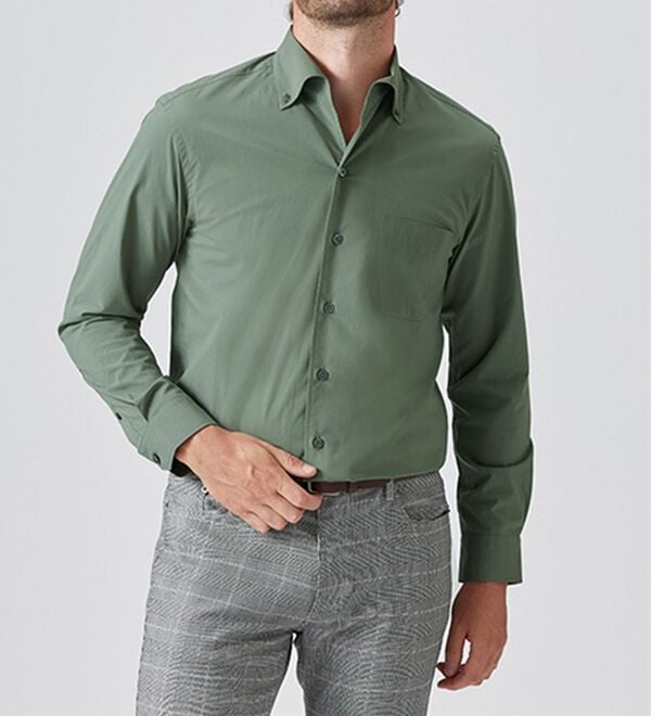 「＜コムルヴァン・オム＞アイロンいらずのストレッチドレスシャツ（メンズシャツ）」｜詳細画像