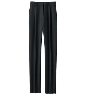 BELLUNA（ベルーナ）の「＜楽スタフィット＞シリーズ（ジャケット・パンツ・ベスト）（フルレングスパンツ）」｜テーパードパンツ/黒