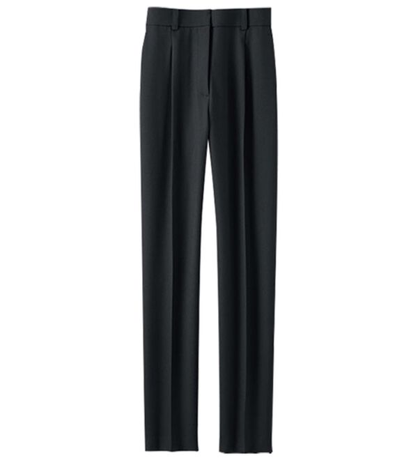 BELLUNA（ベルーナ）の「＜楽スタフィット＞シリーズ（ジャケット・パンツ・ベスト）（フルレングスパンツ）」｜テーパードパンツ/黒