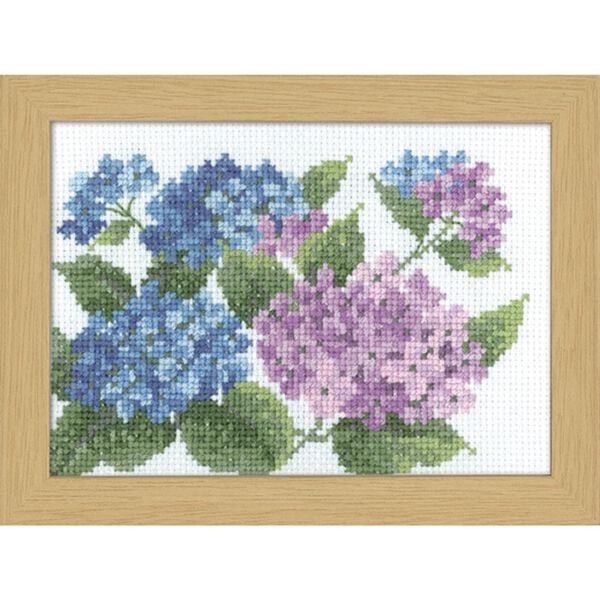 紫の花の刺繍アート フレーム付き（押し花アートフレーム「Thank