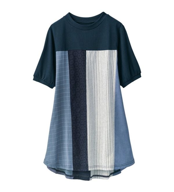 LAVIENNE（ラヴィエンヌ）の「【３色組】着るだけでかわいい！切替チュニック（チュニック）」｜詳細画像