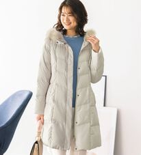 ルフラン（ルフラン）の「こだわりシルエットのファー付ダウン（ロングコート）」